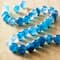 12 Pack: 8mm Blue Crackle Agate Round Beads by Bead Landing®